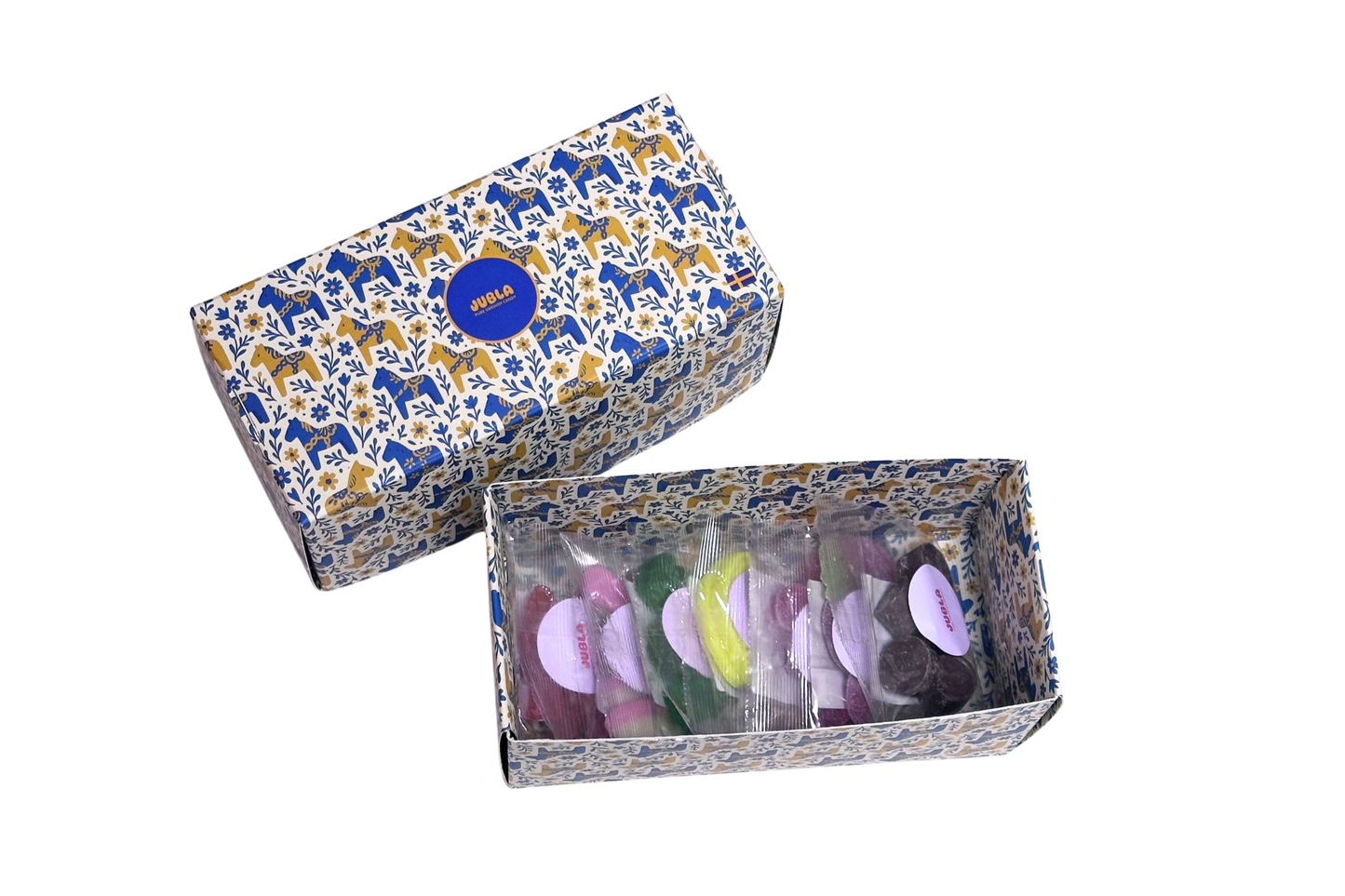 Dalarna Horse Giftbox, 7-Flavor Mixed Candy, 210g, Made in Sweden