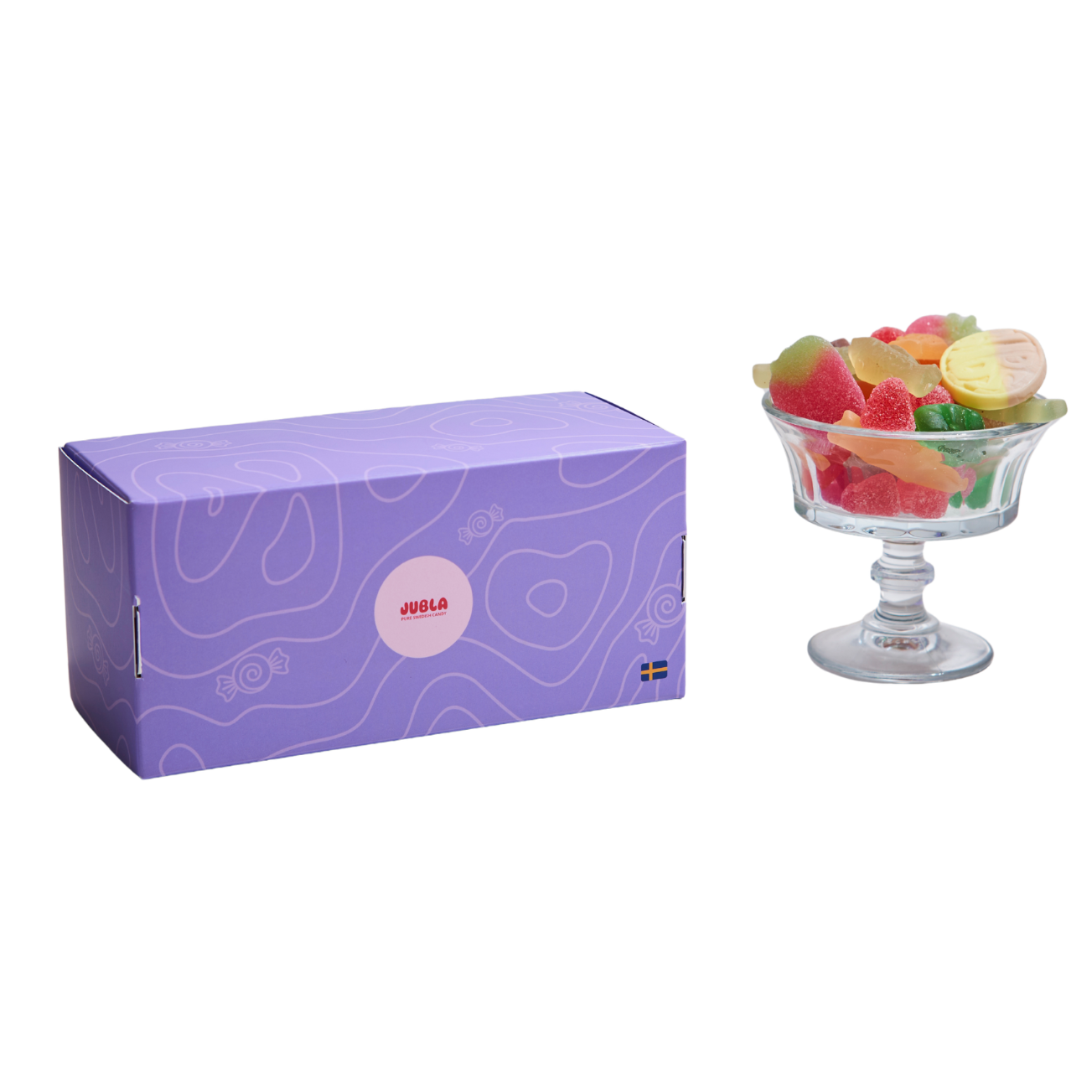 Jubla Original Giftbox, 7-Flavor Mixed Candy, 210g, Made in Sweden